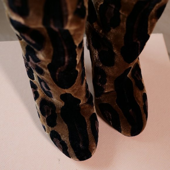 Dolce & Gabbana - Women's Brown Leopard Print Boots - Picture 10 of 12